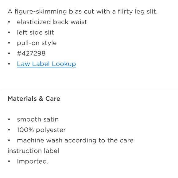 High waisted satin midi slip skirt - Picture 8 of 8